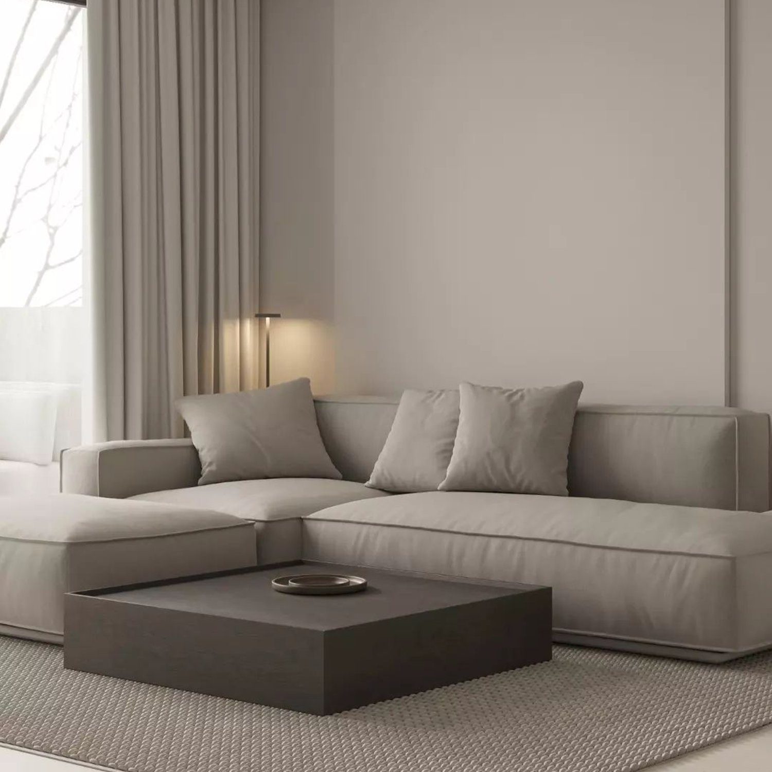 Elegant minimalist living room design