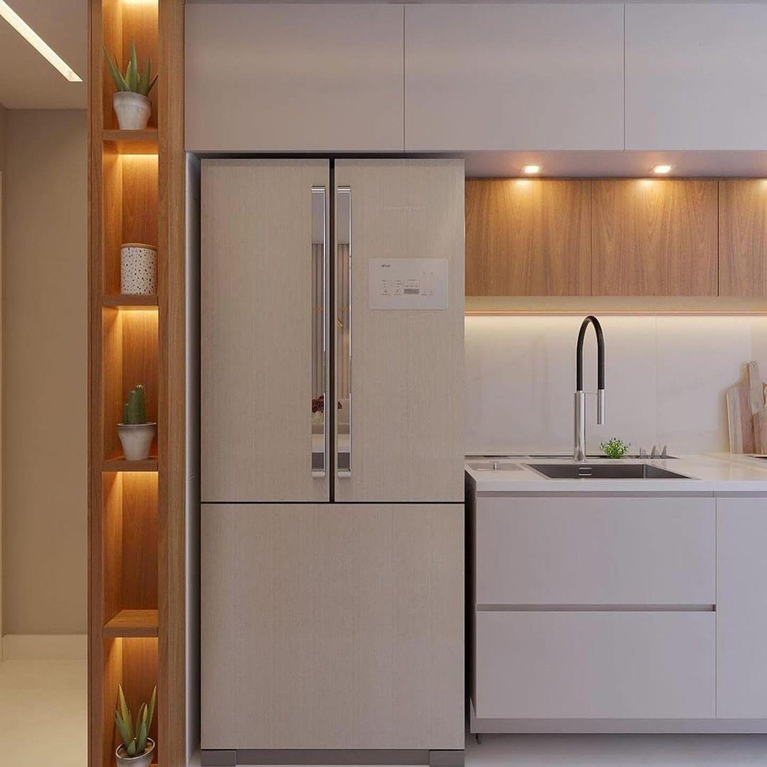 Modern kitchen with minimalist design