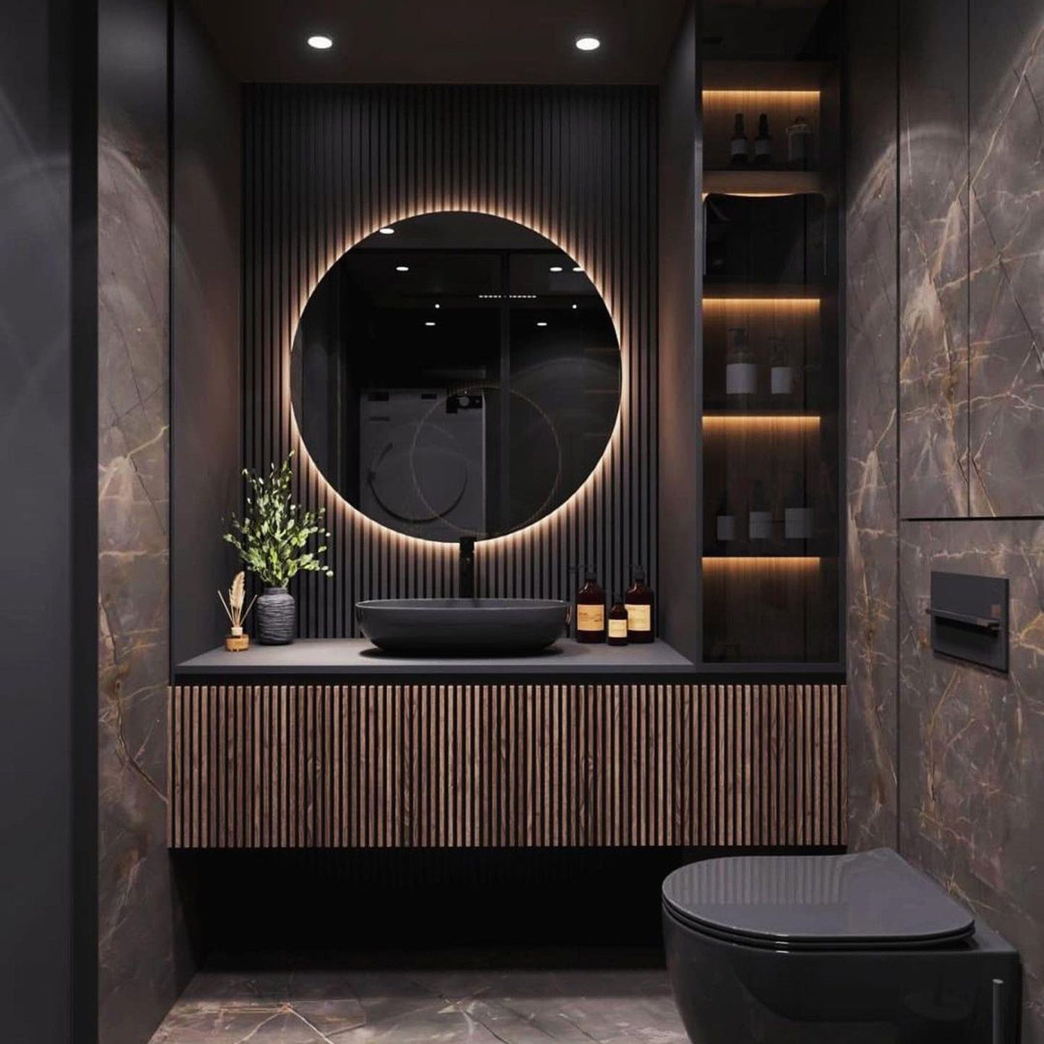 A modern and sophisticated bathroom design