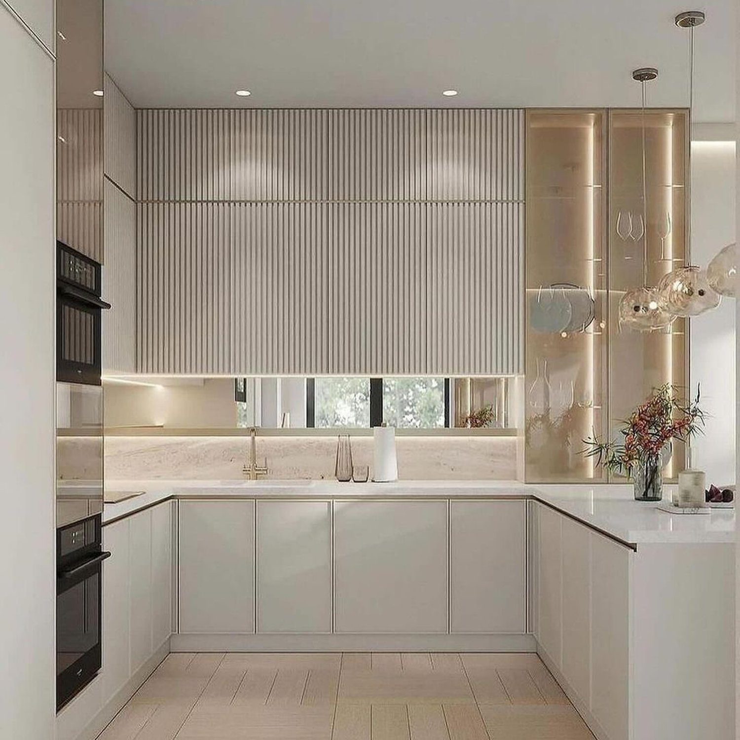 Modern kitchen with elegant design features