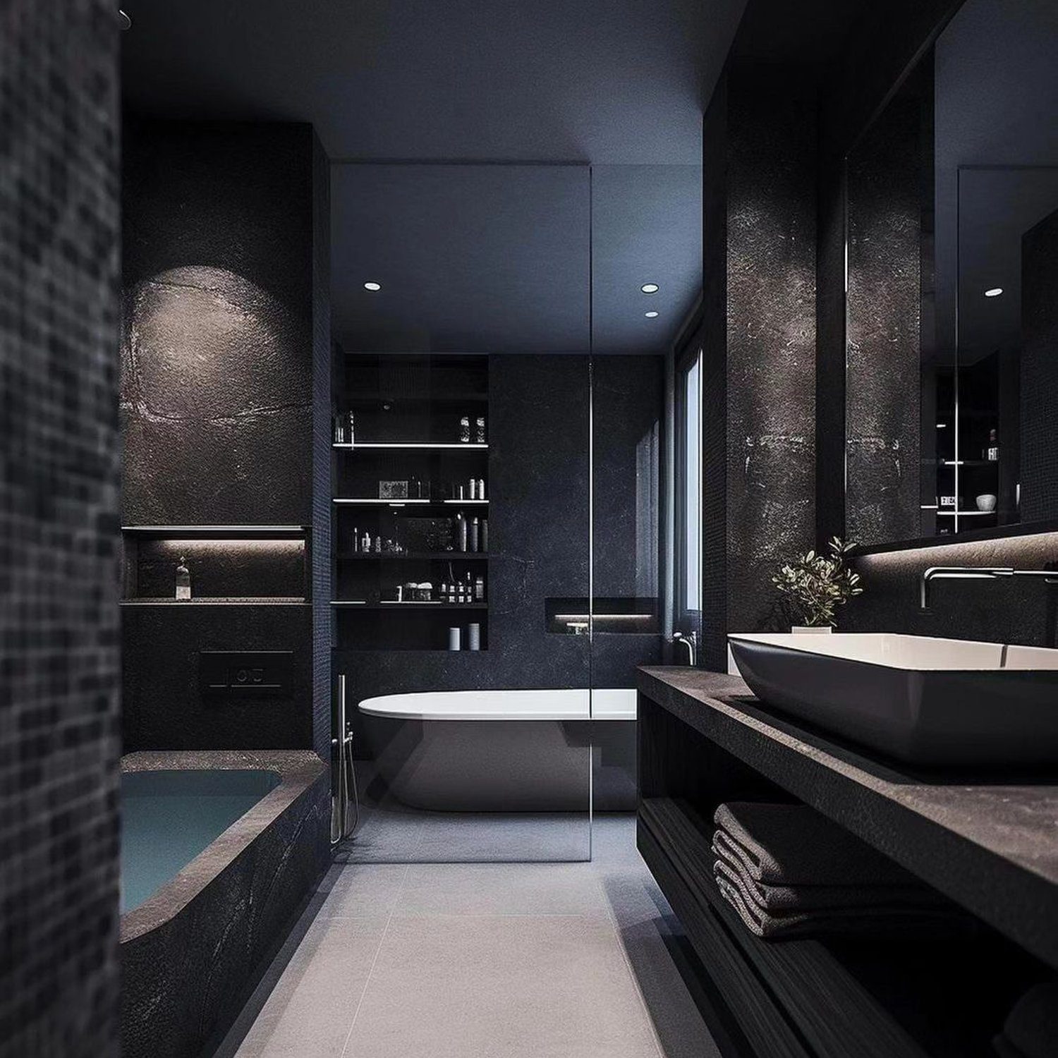 A sleek and modern bathroom design