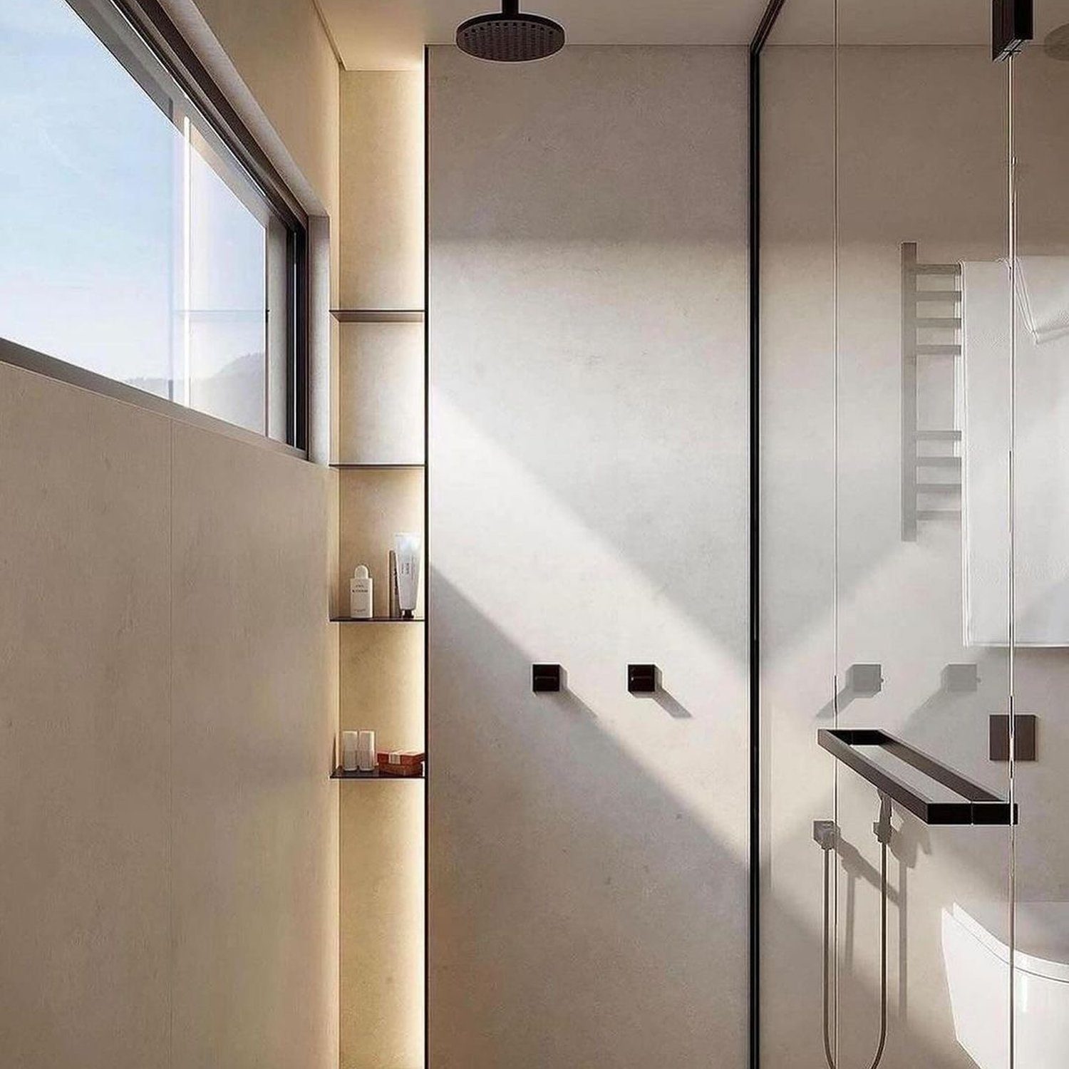 Minimalist bathroom design with sleek features