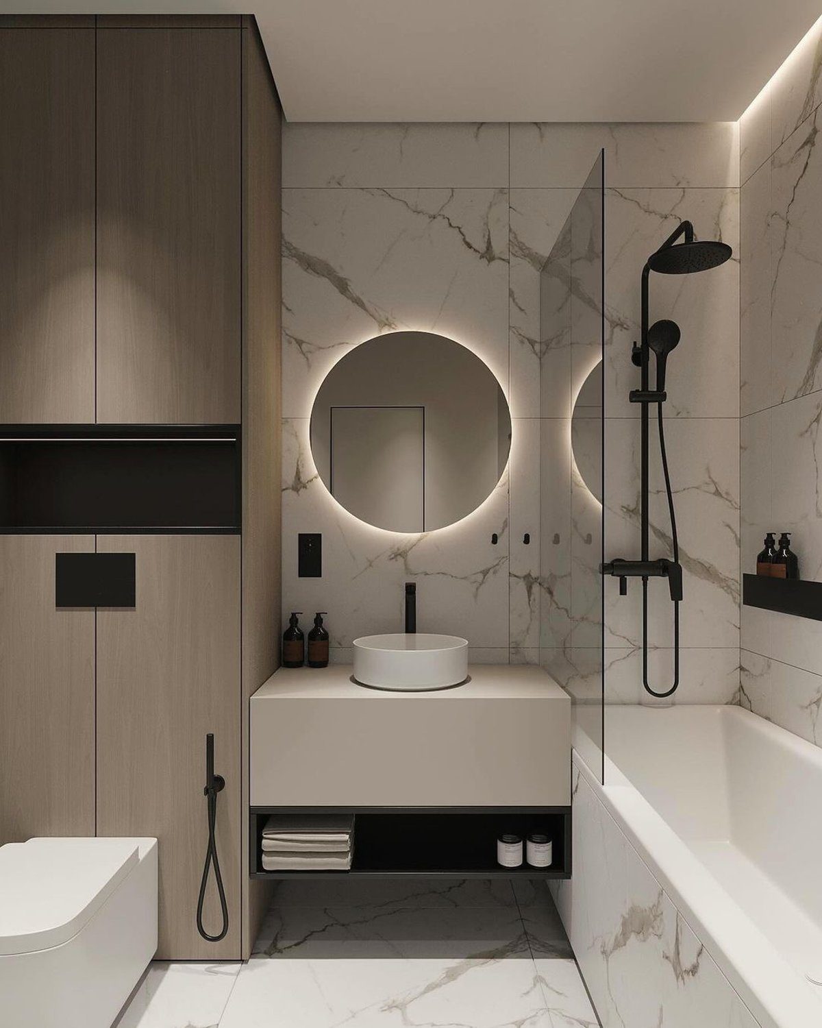 Stylish modern bathroom design