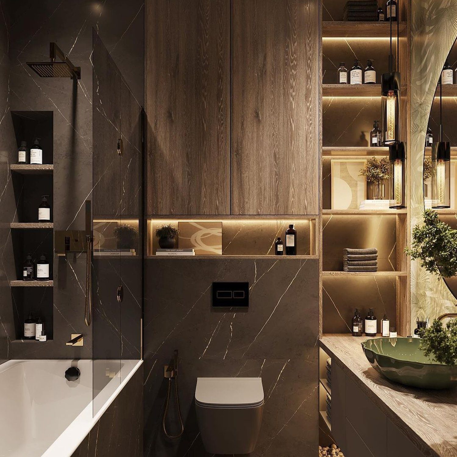 A modern and elegant bathroom design