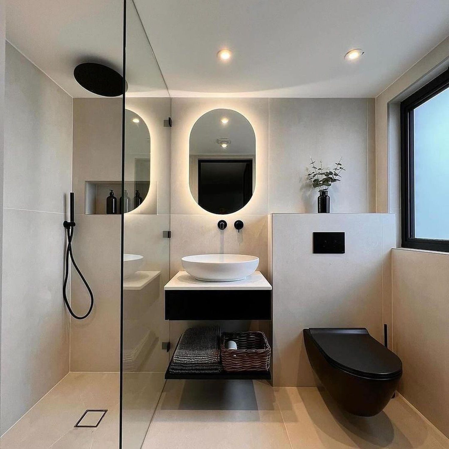 Modern bathroom design with minimalist features