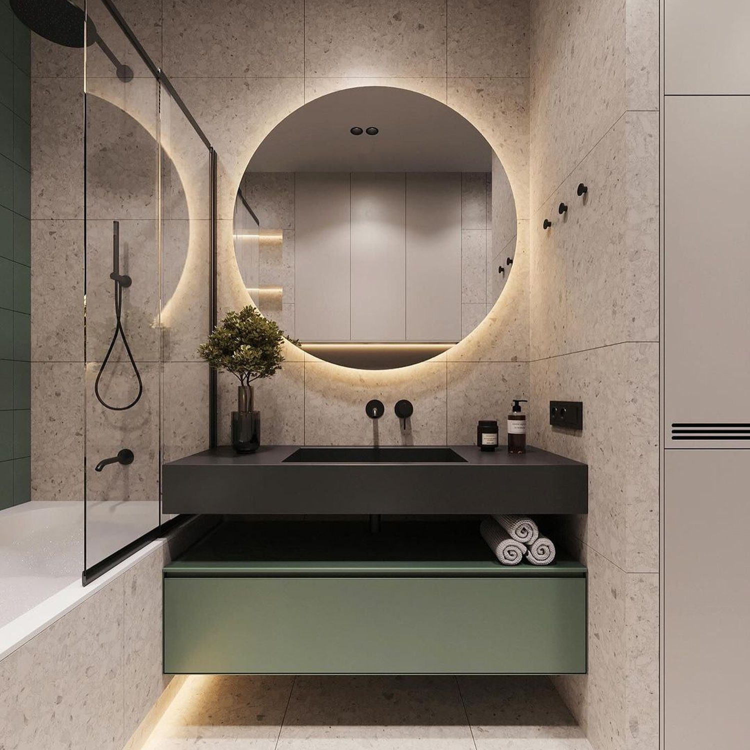 Stylish modern bathroom design