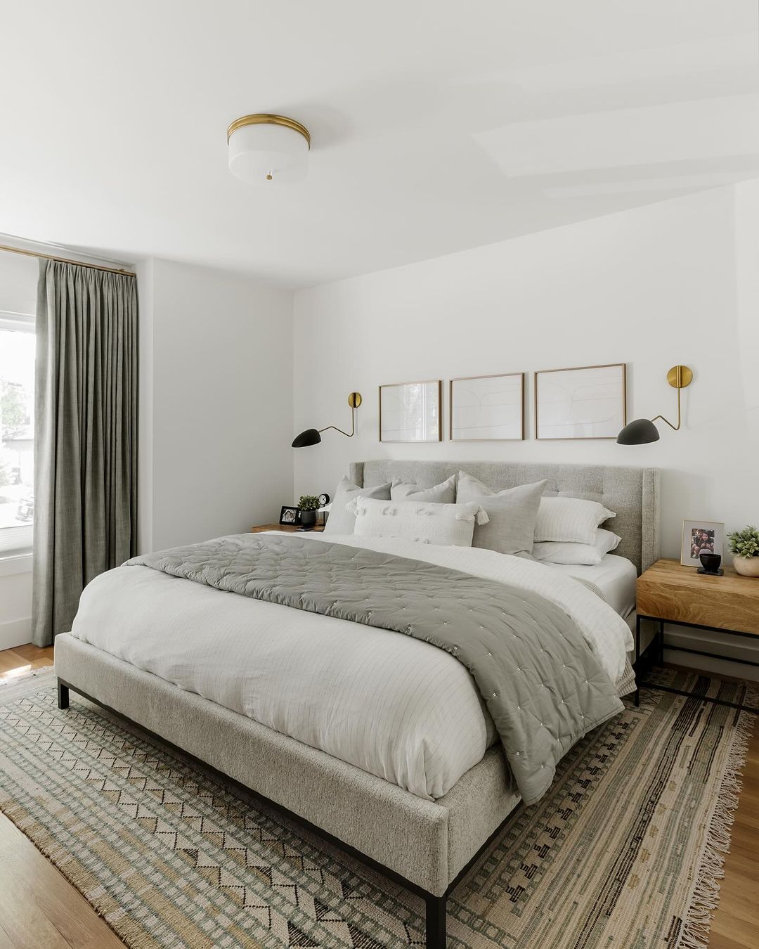 A serene and stylishly decorated bedroom