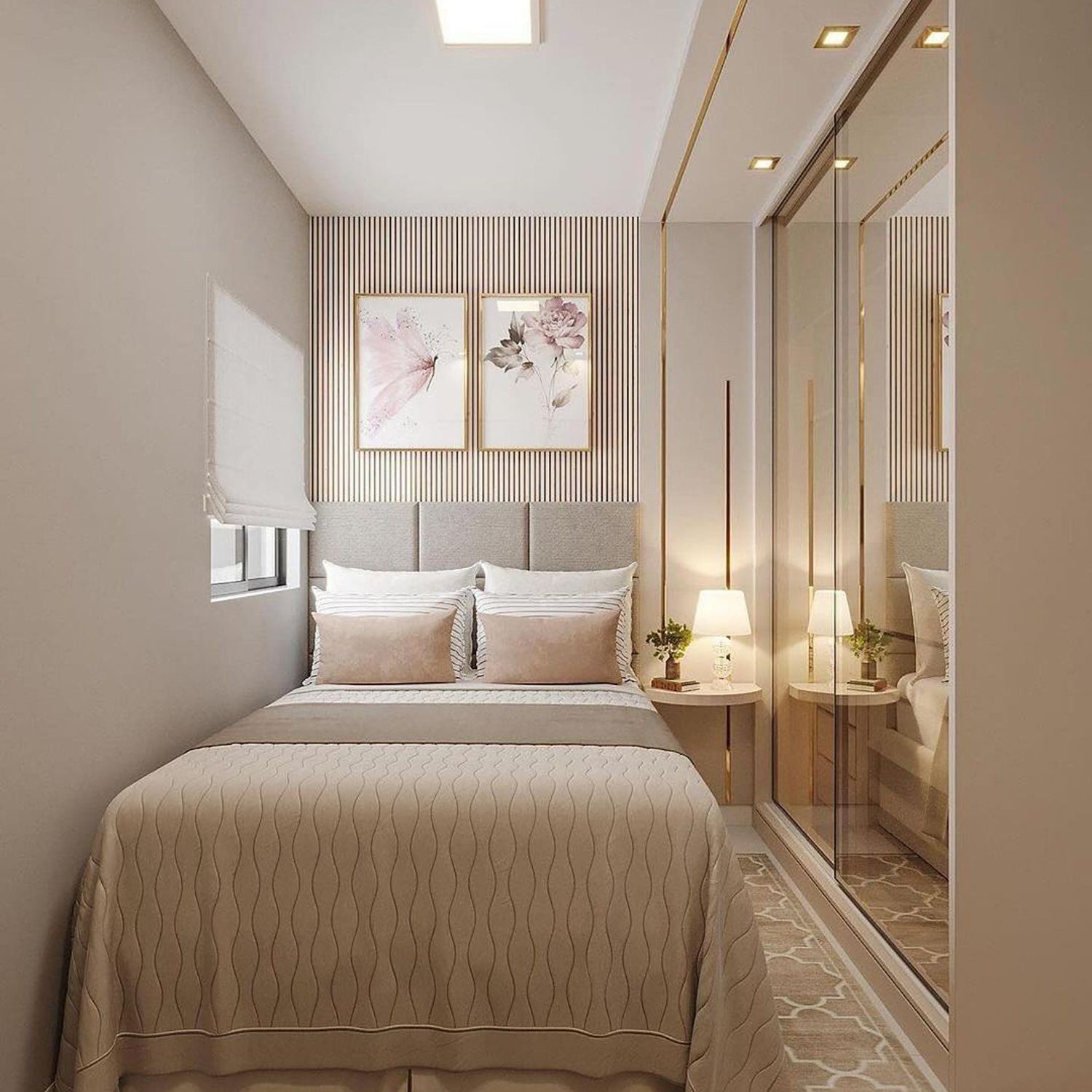 Elegantly designed modern bedroom