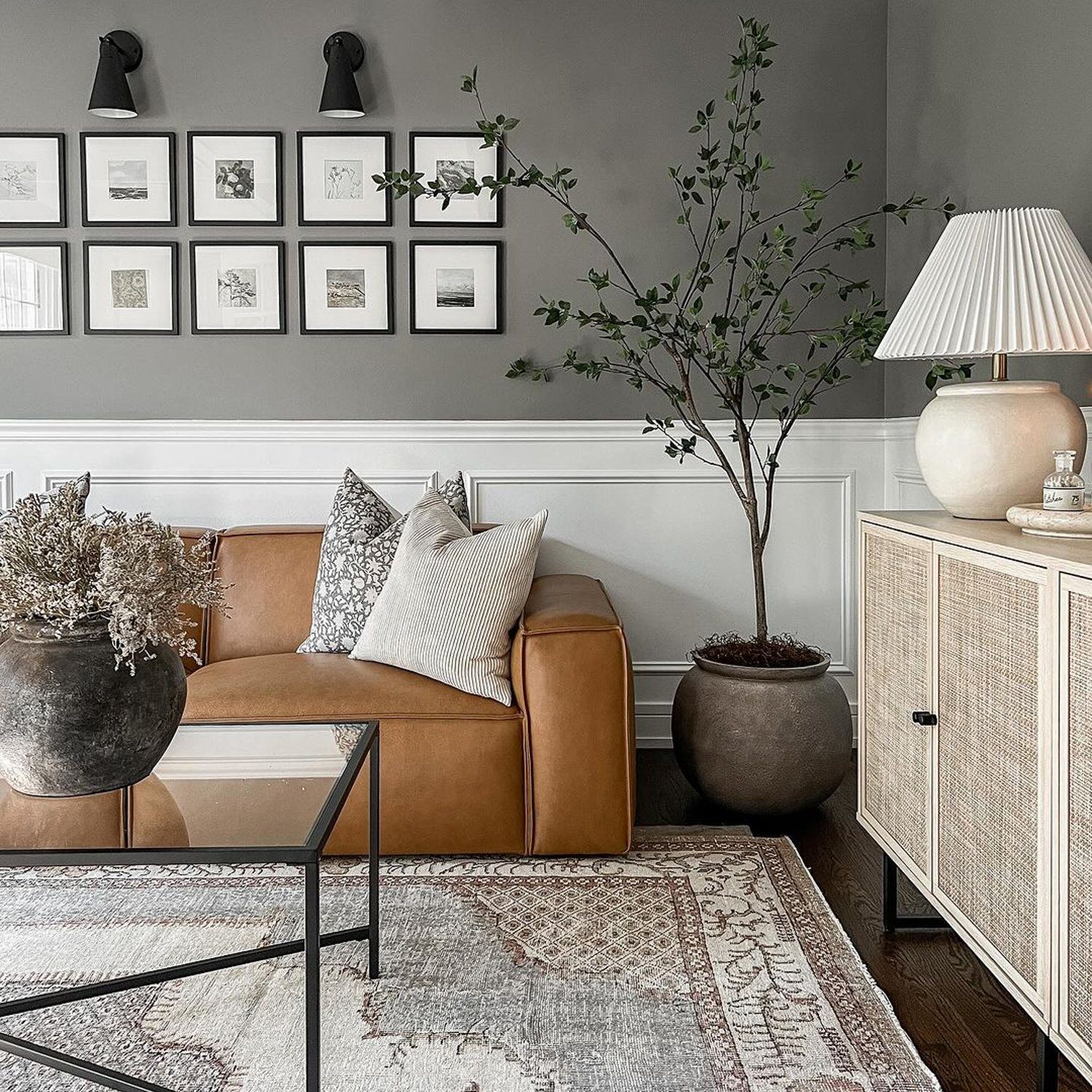 Elegantly styled living room with a touch of modern and classic elements