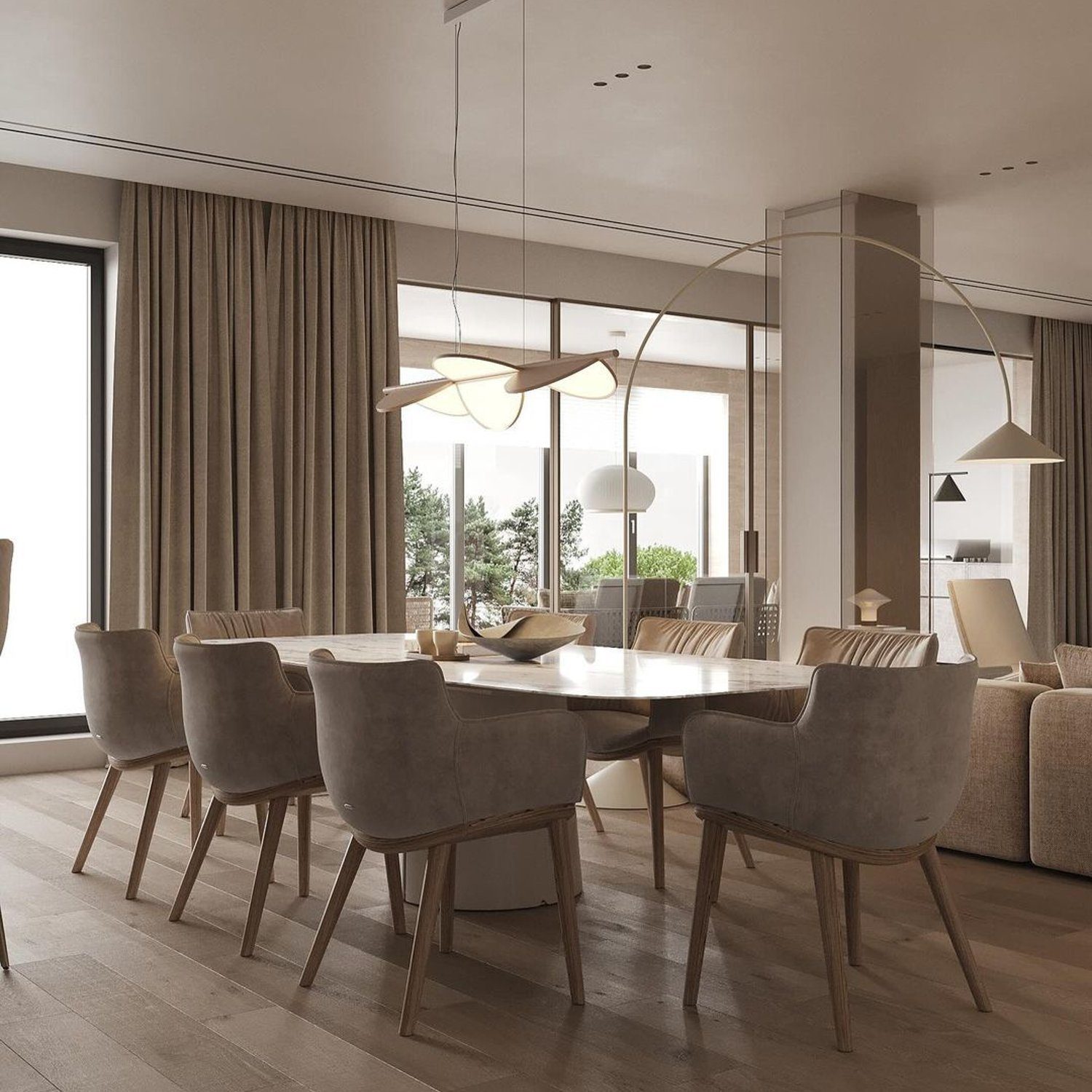 Elegant and modern dining room design