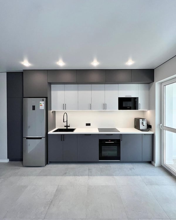 A sleek and modern kitchen design