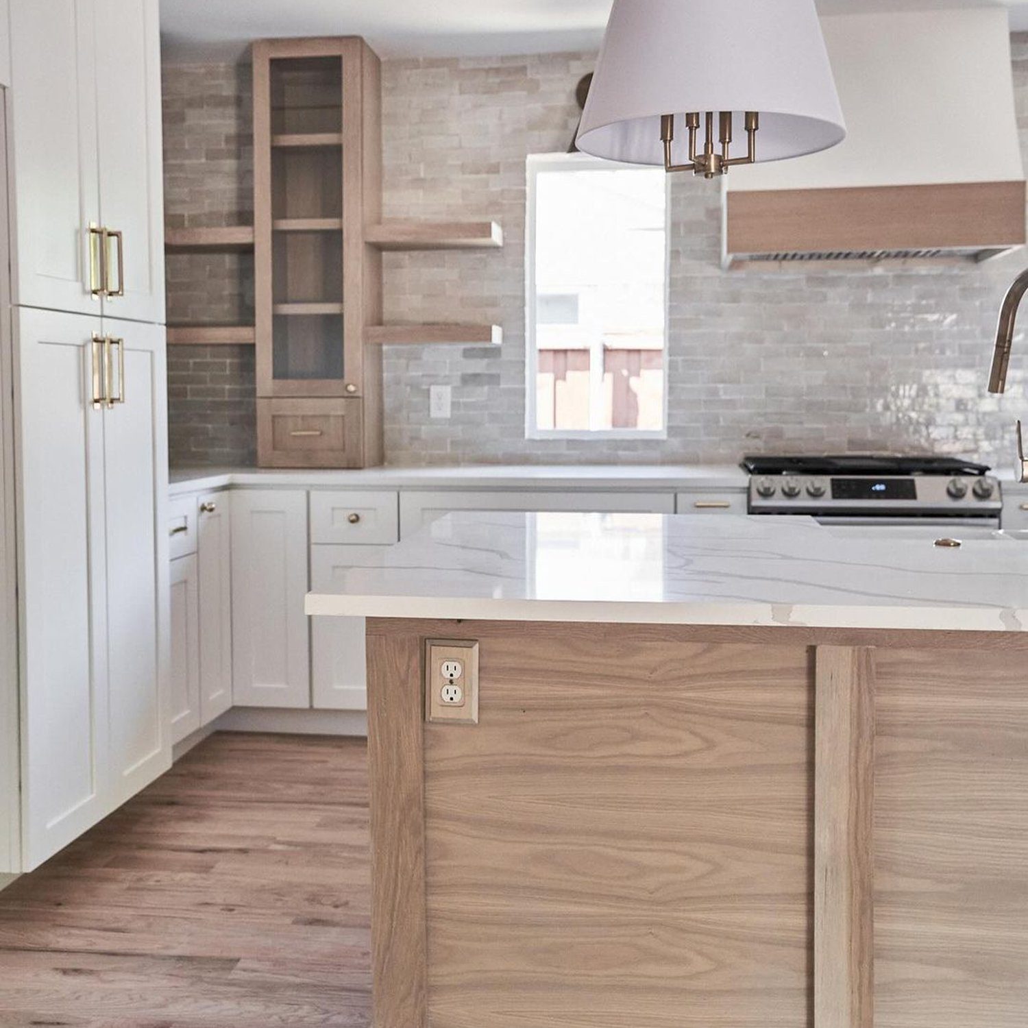 Elegant and modern kitchen with natural light