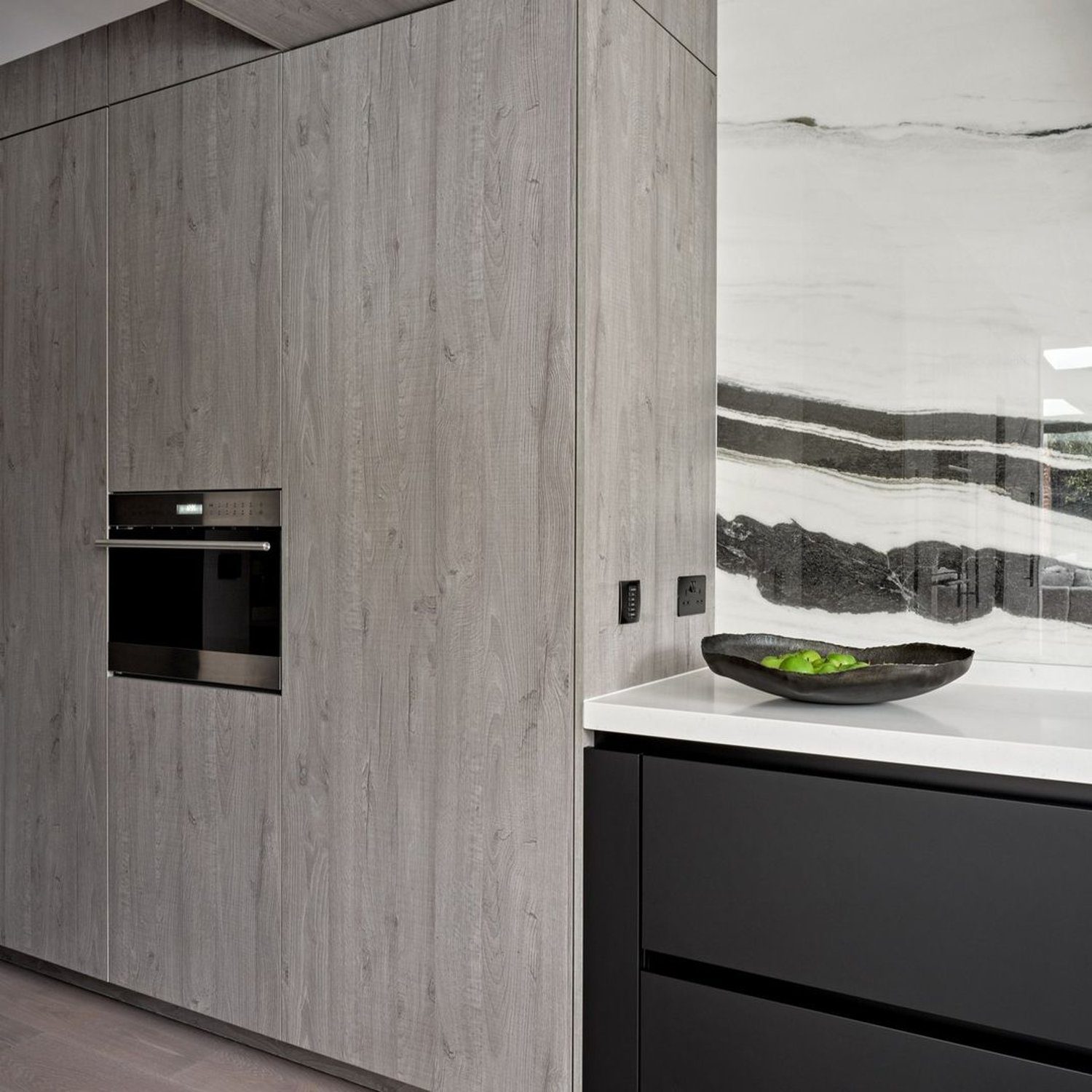 A sleek and modern kitchen design