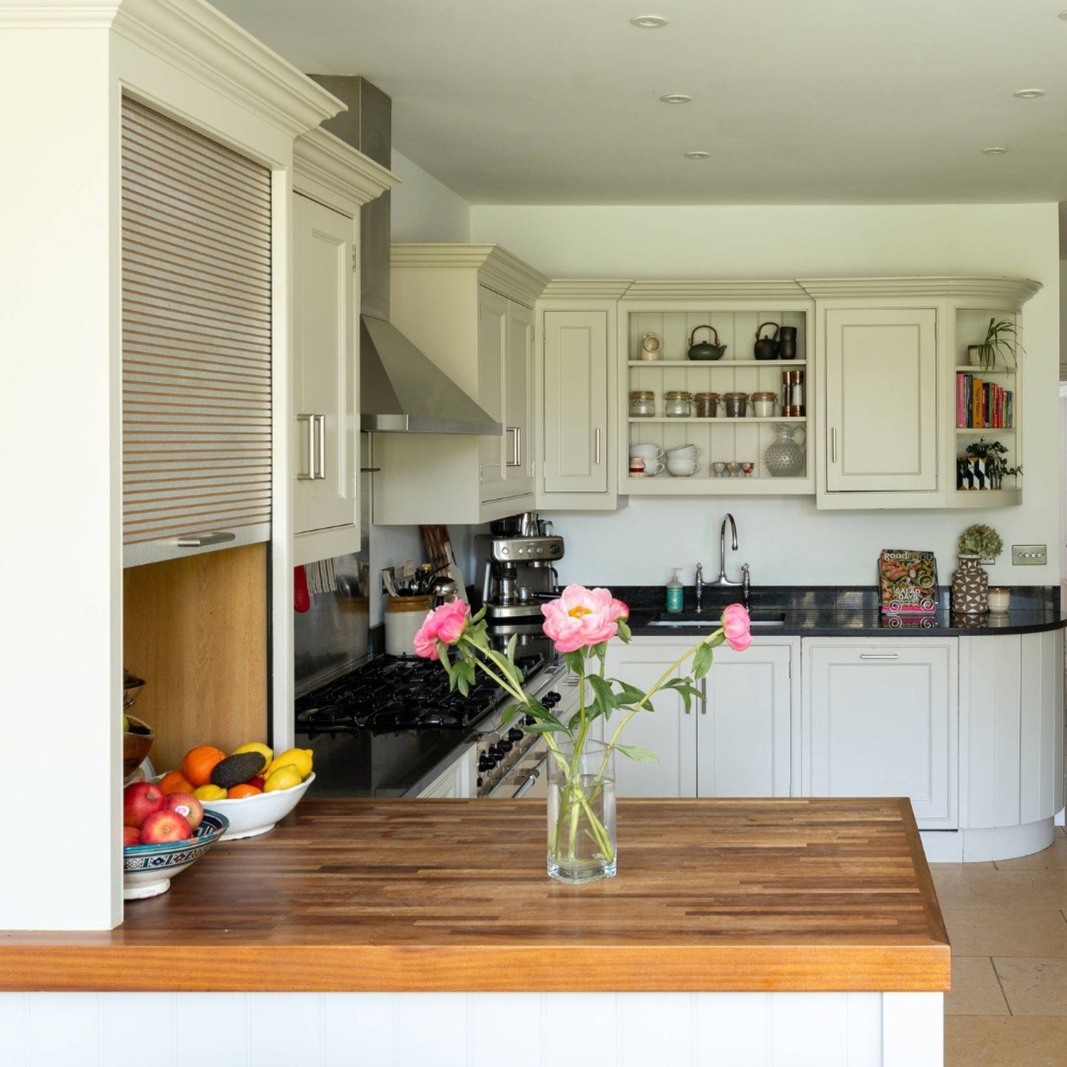 Elegantly designed kitchen with natural light