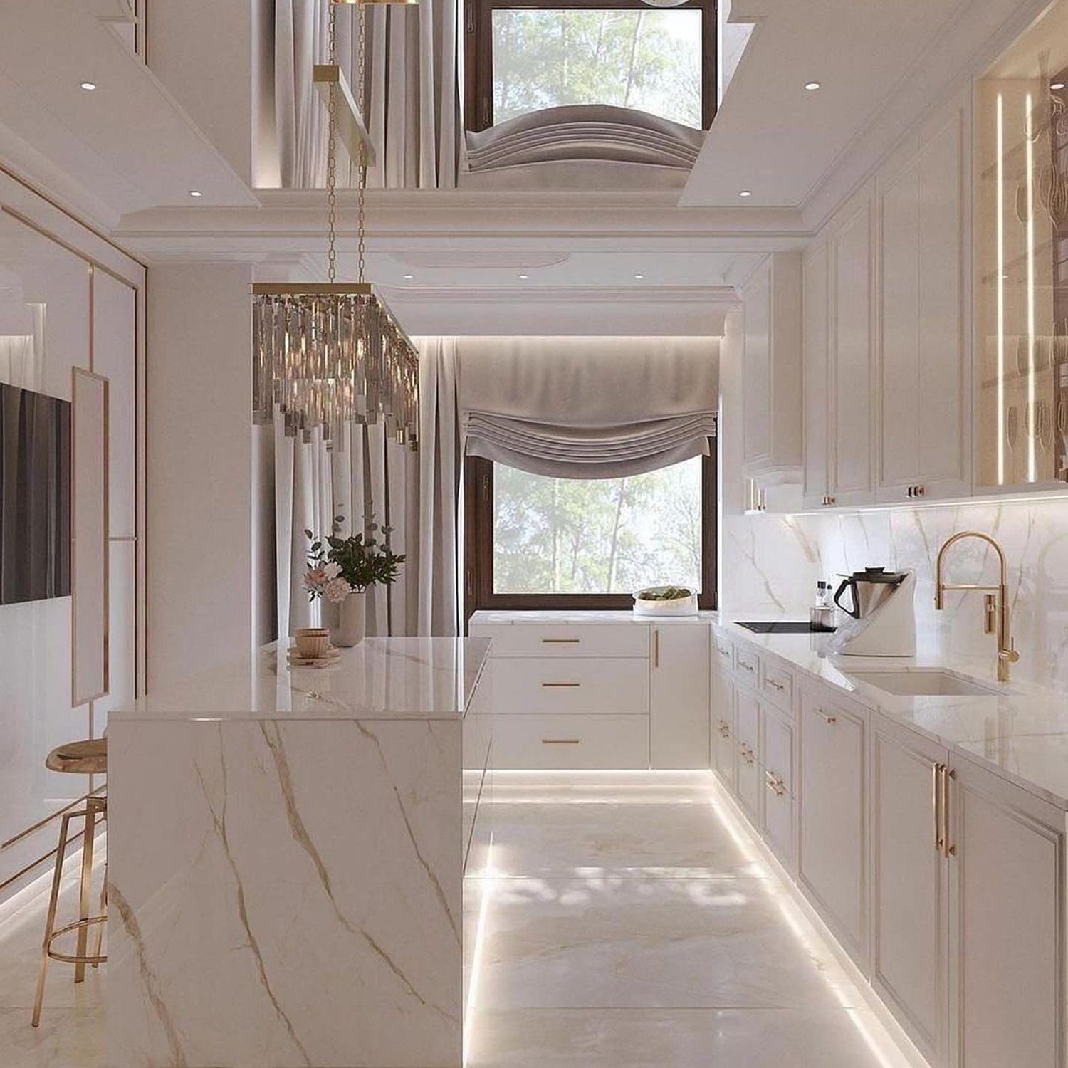 An elegant and modern kitchen design