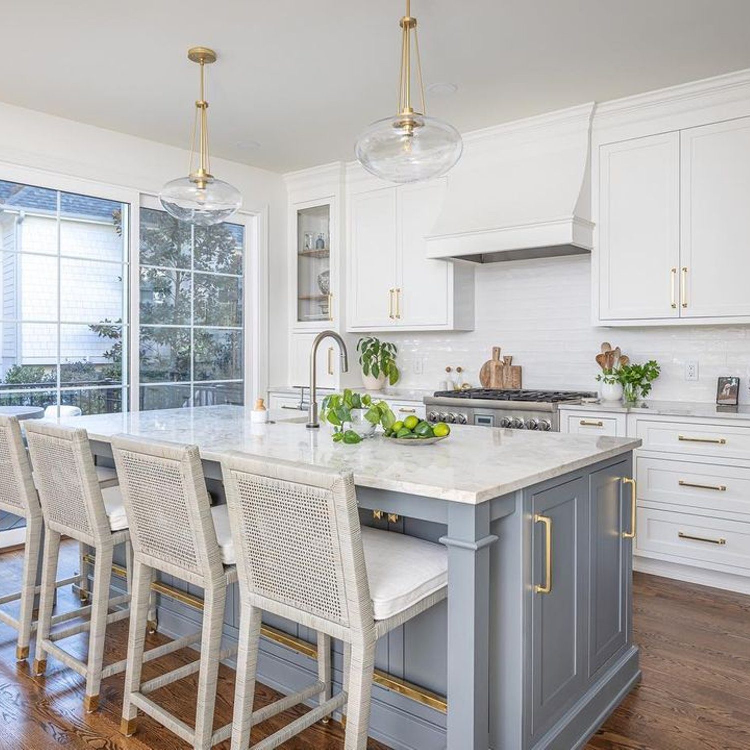 Elegant and modern kitchen with natural light