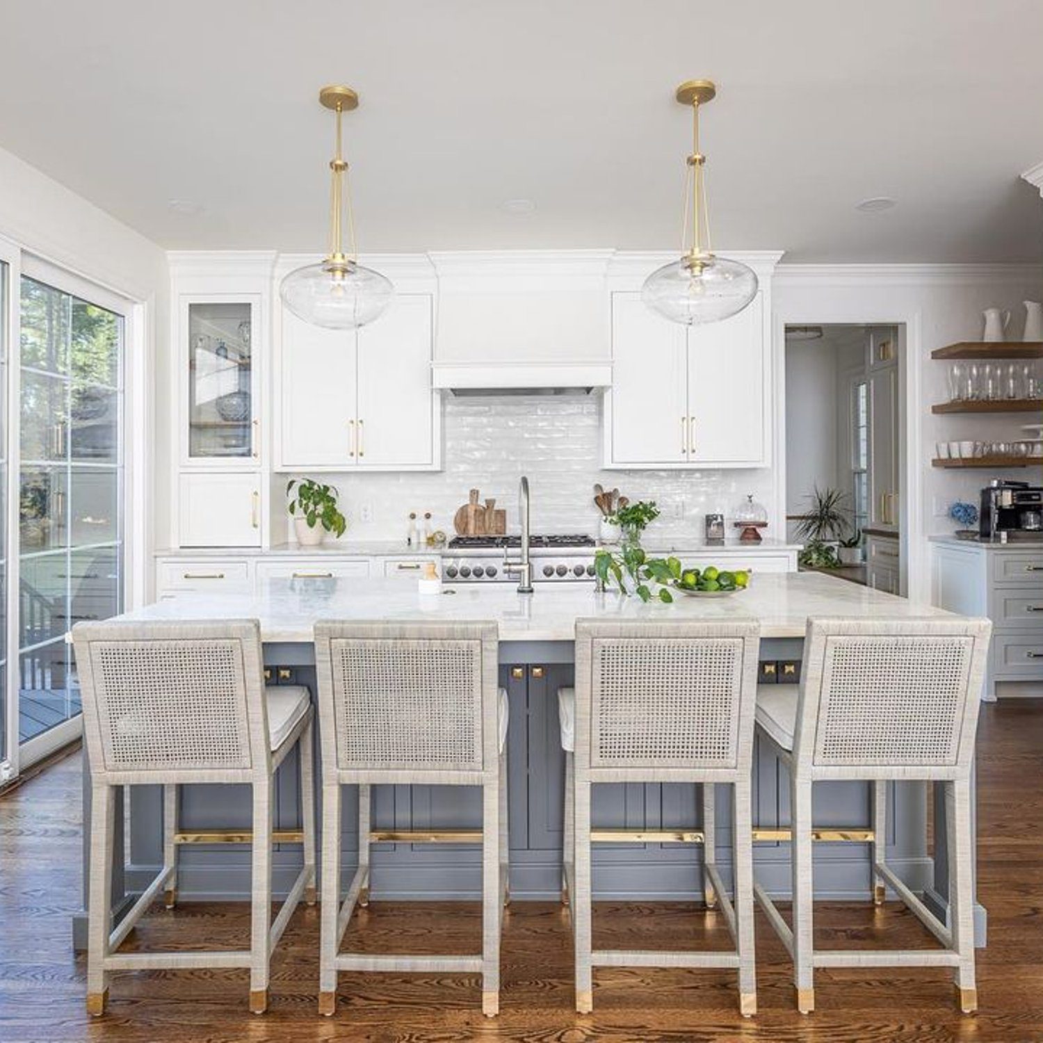 Bright and elegant kitchen space with natural light