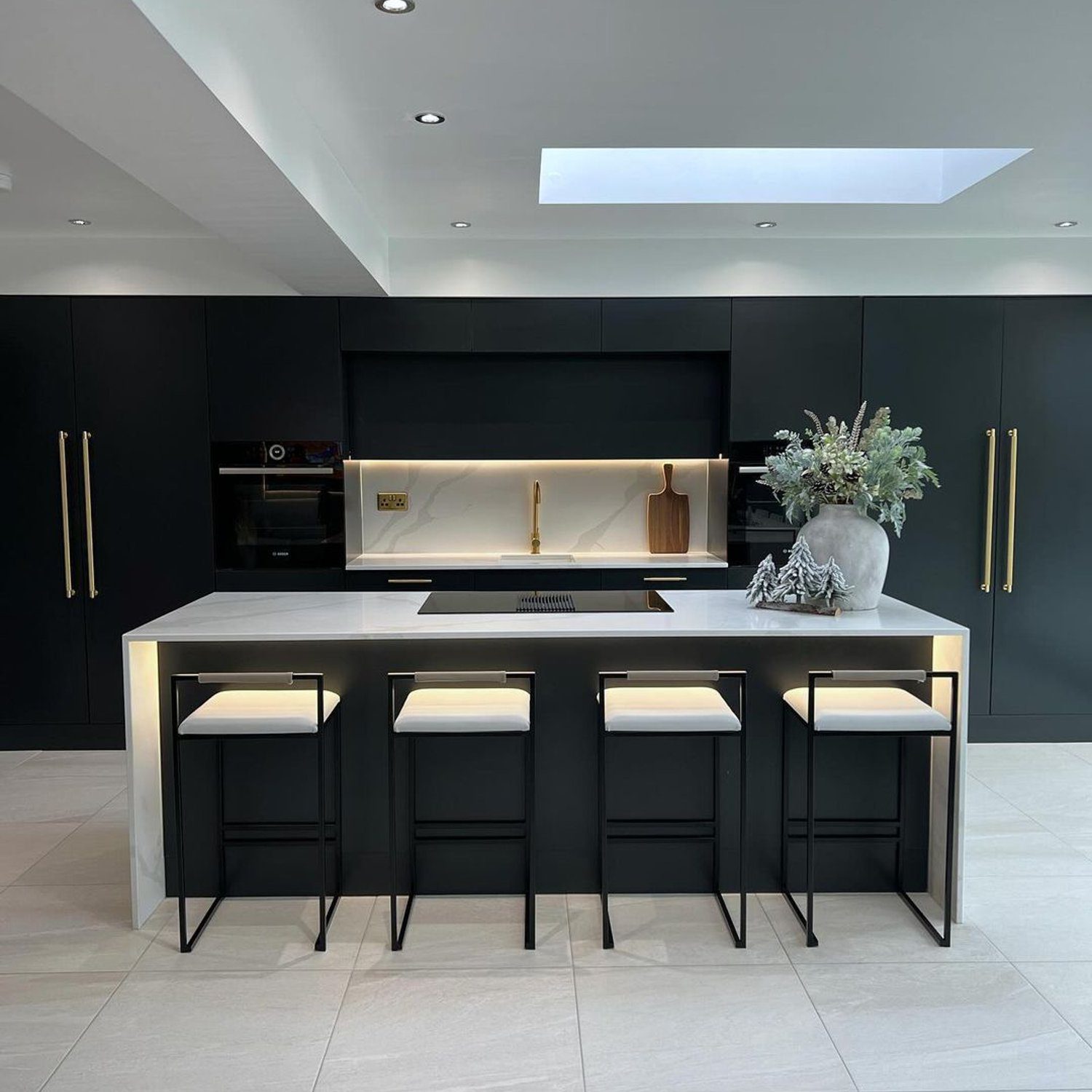 A sleek and modern kitchen design