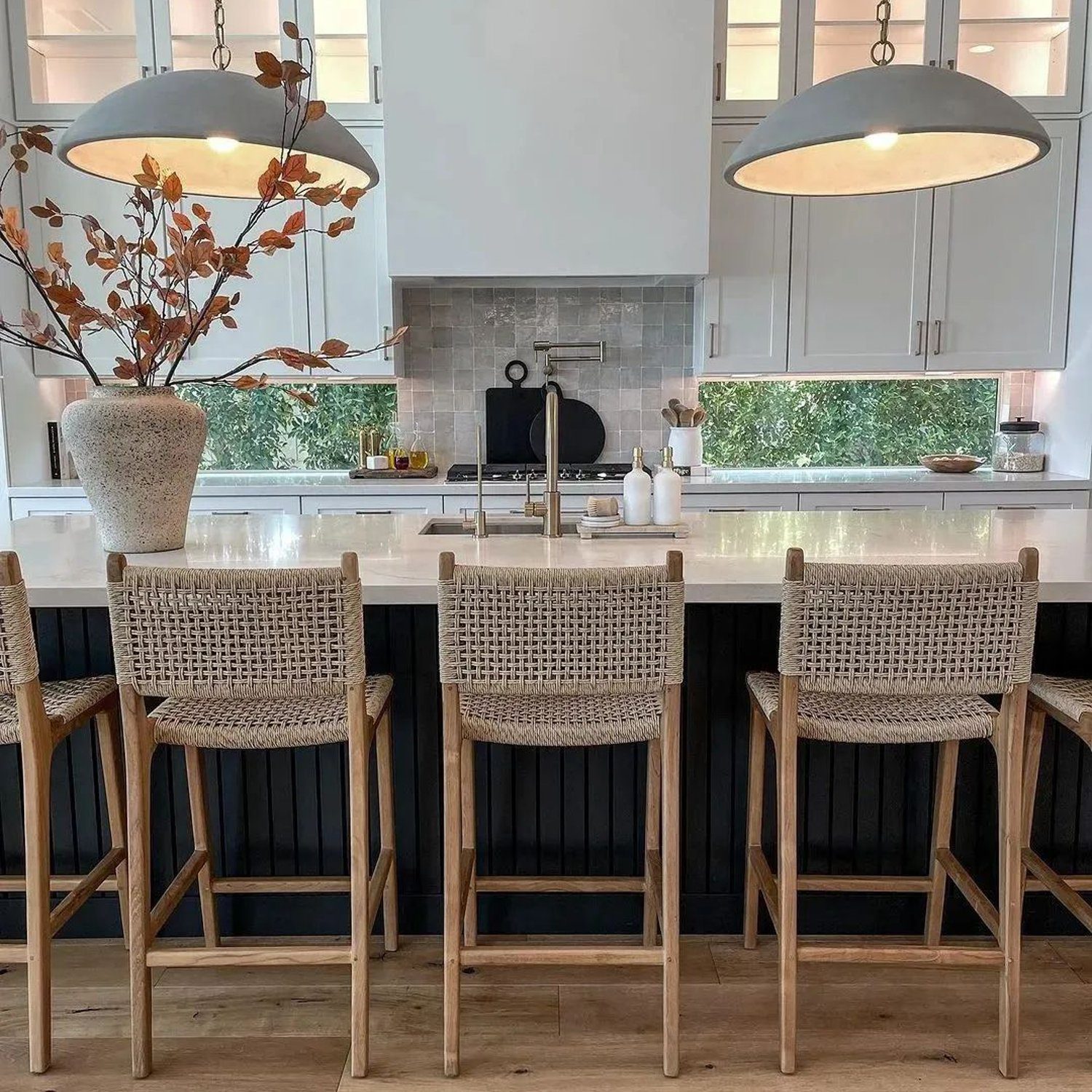 Elegant and modern kitchen with natural light