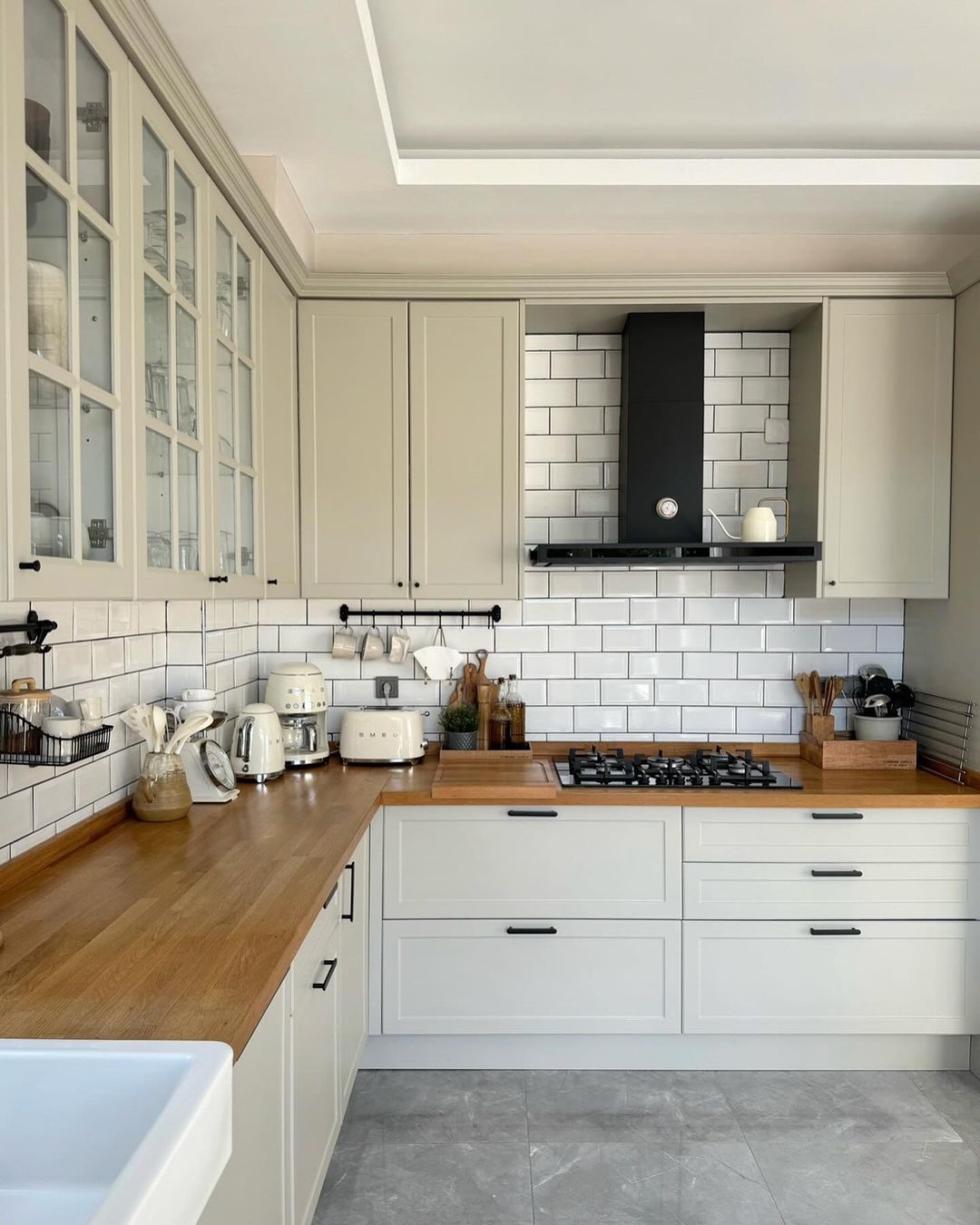 A well-organized kitchen space