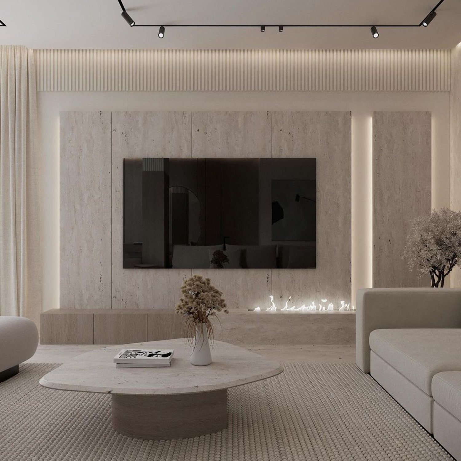 Elegant and Minimalist Living Room