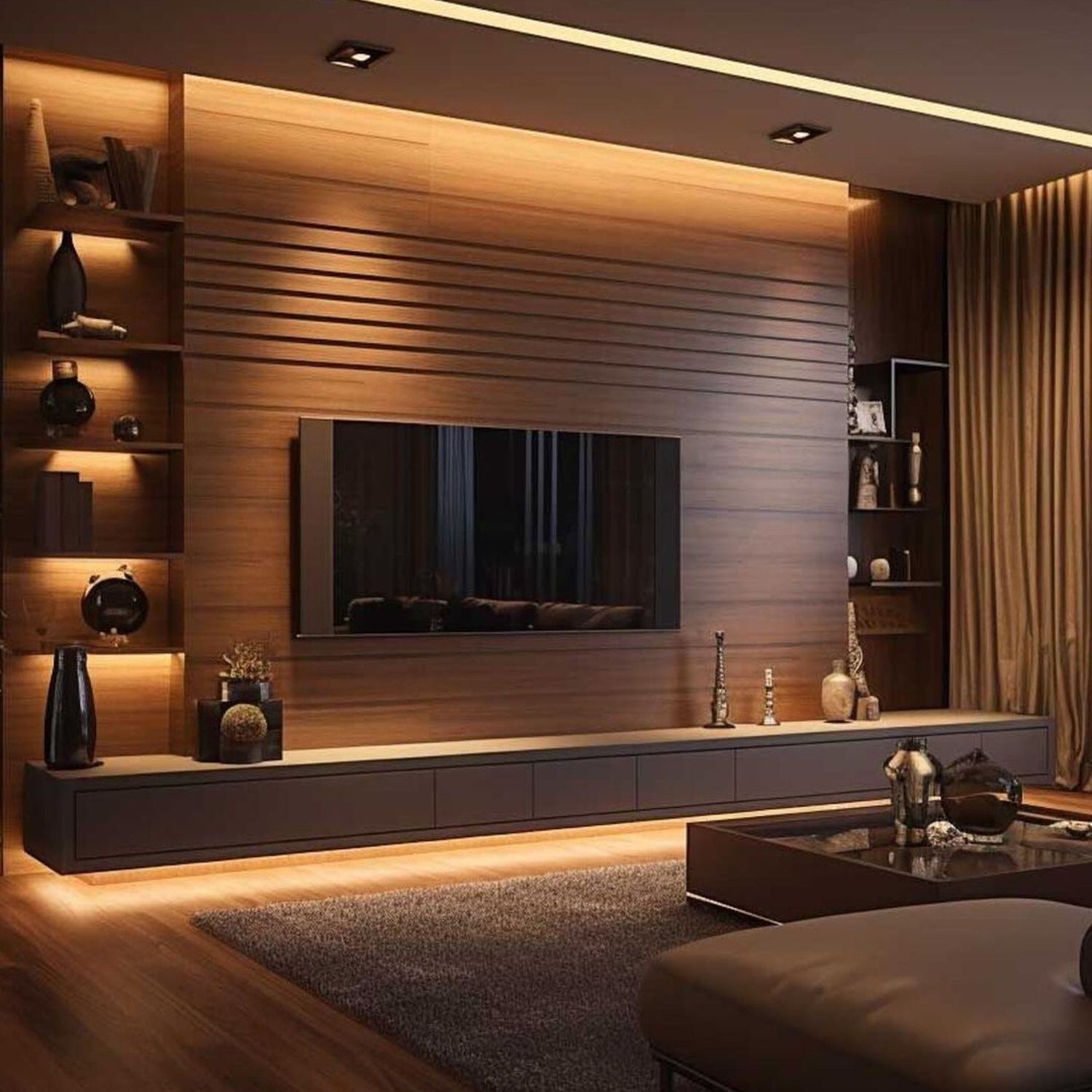 Elegant and modern living room interior