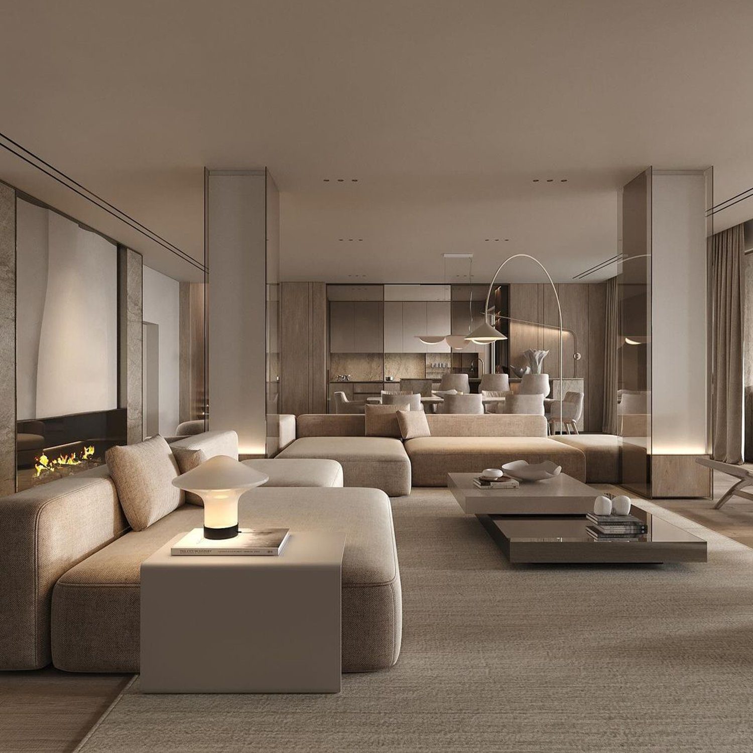 An elegantly designed modern living room