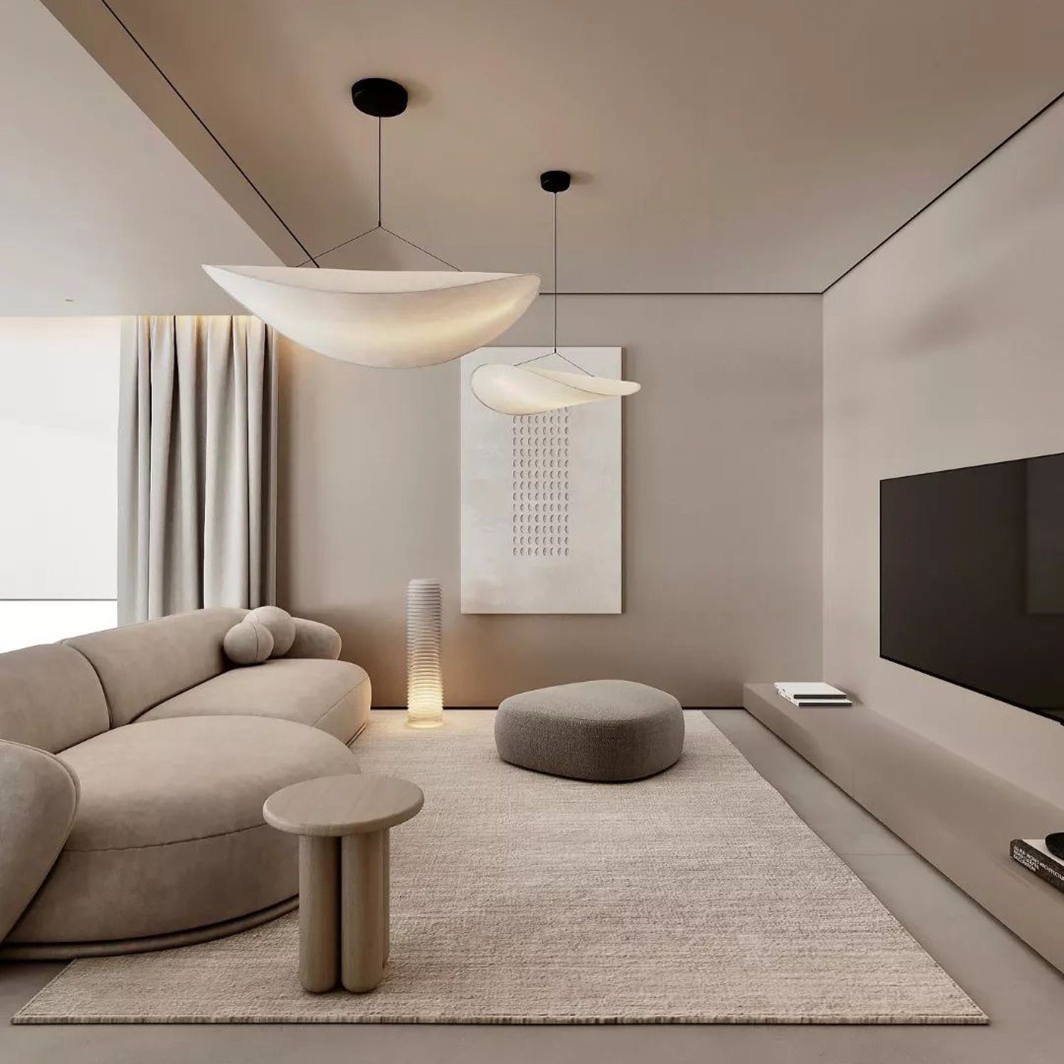 Elegant and minimalistic living room design