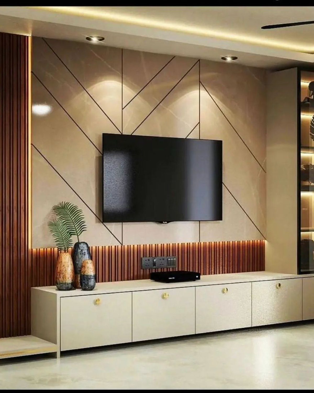 Elegant Modern TV Wall Unit