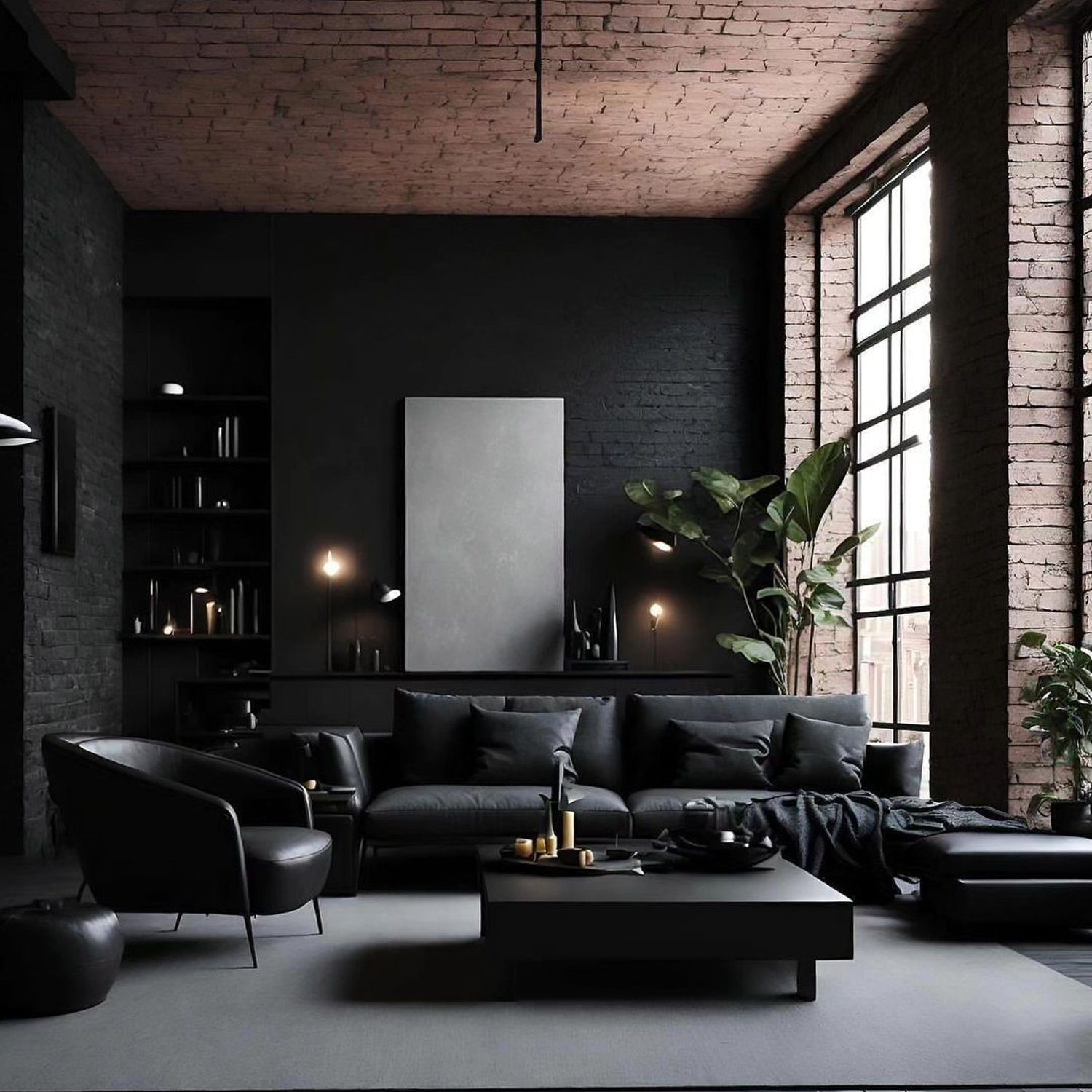 Sleek and modern urban living room