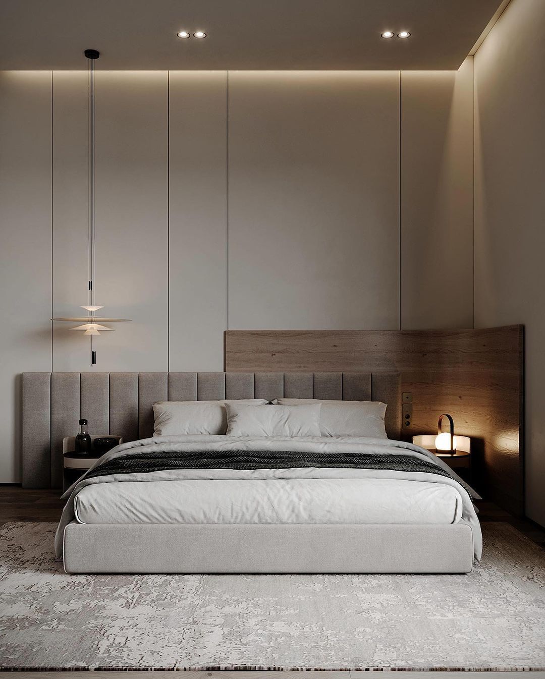 A minimalist bedroom design with understated elegance