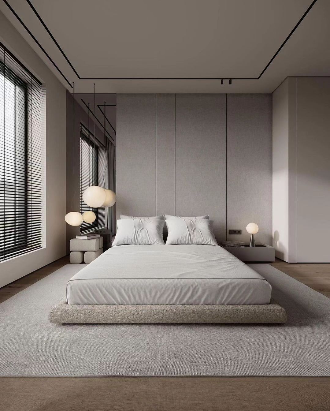 Modern Minimalist Bedroom with Neutral Tones