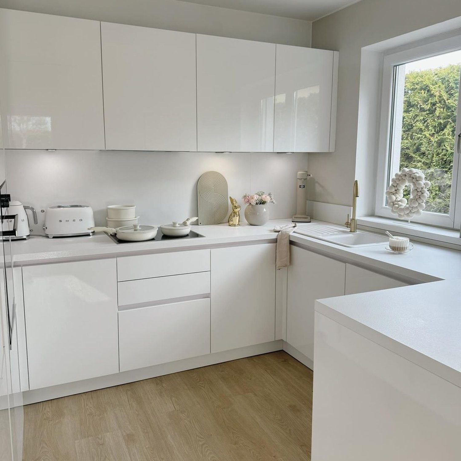 Modern minimalist kitchen with a sleek design