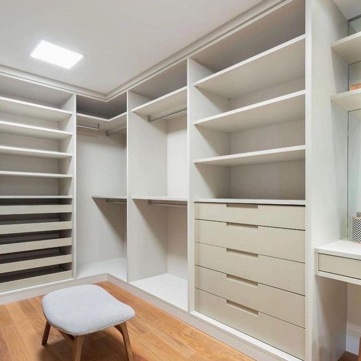 Elegantly designed walk-in closet