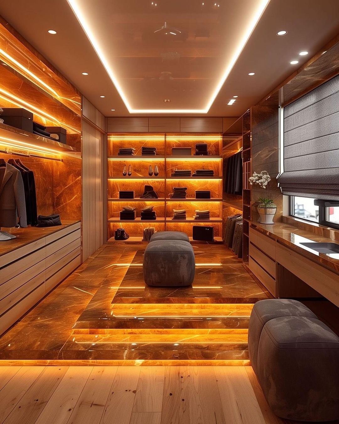 Luxurious Walk-In Closet