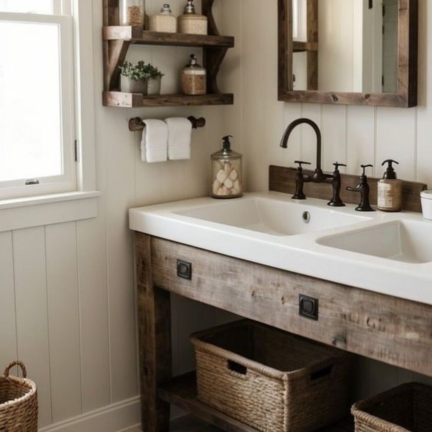 Rustic Elegance in Bathroom Decor