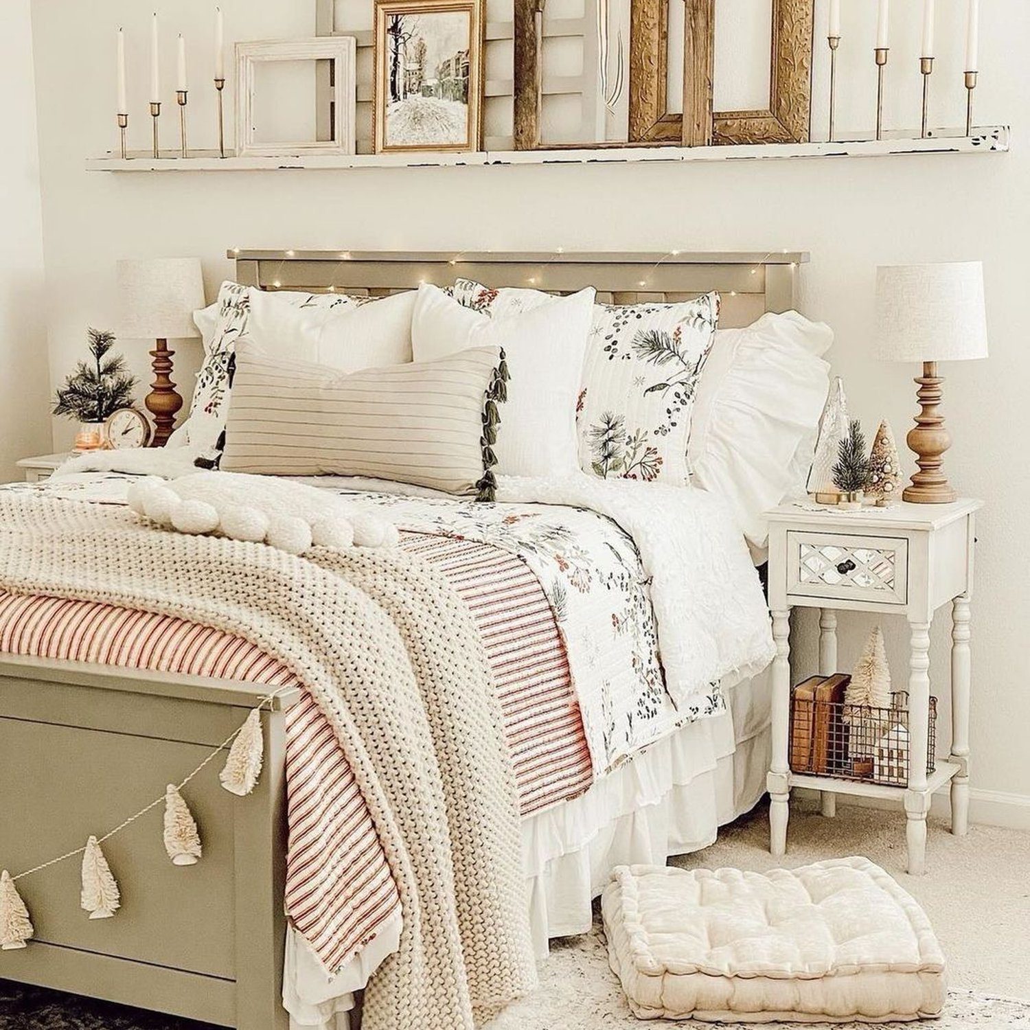 Cozy bedroom with a rustic aesthetic