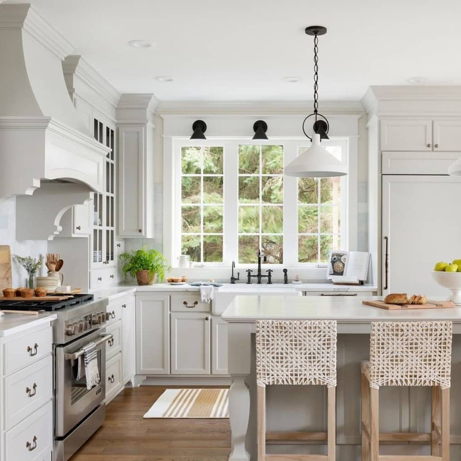 A serene and elegant kitchen design