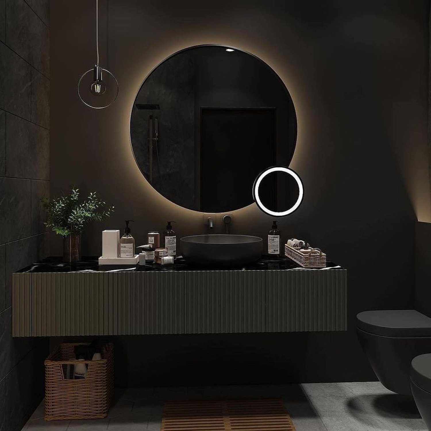 A sleek and modern bathroom design