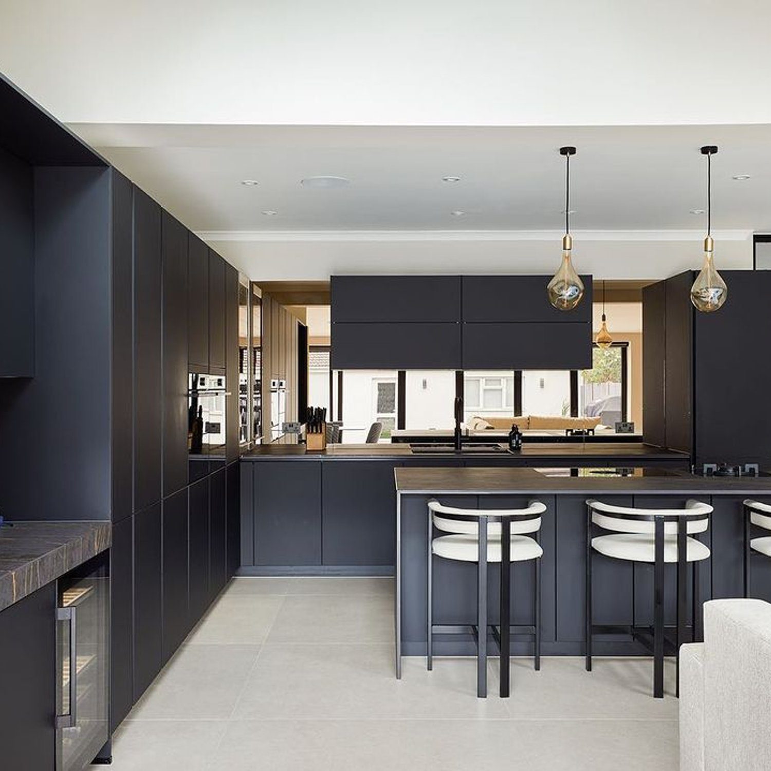 A sleek and modern kitchen design