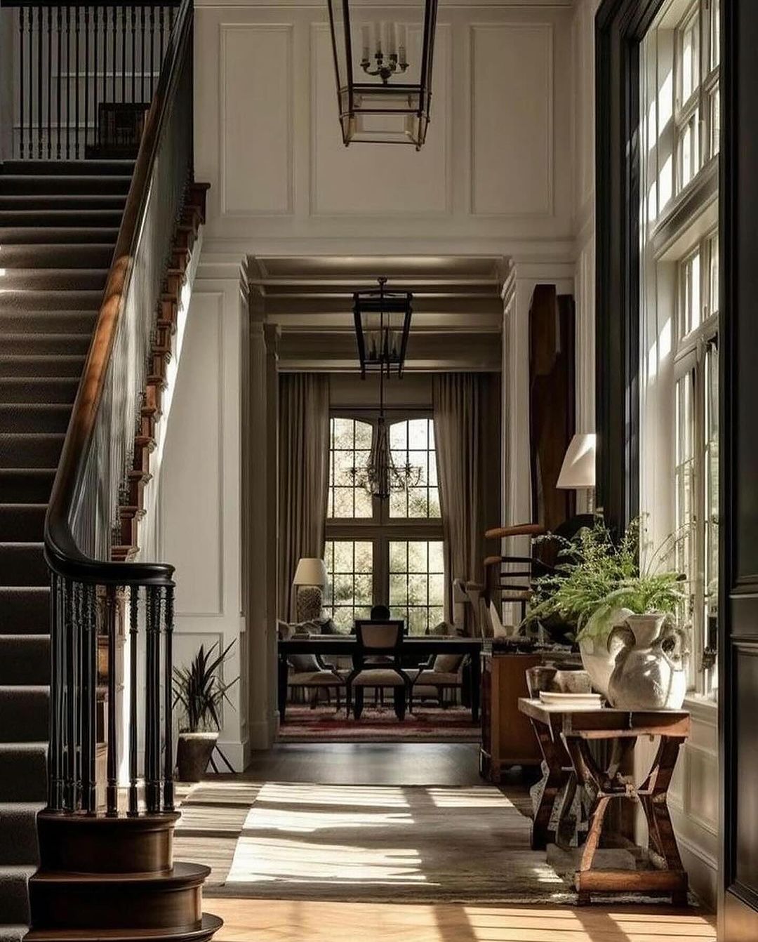 Classic Interior Staircase and Hallway