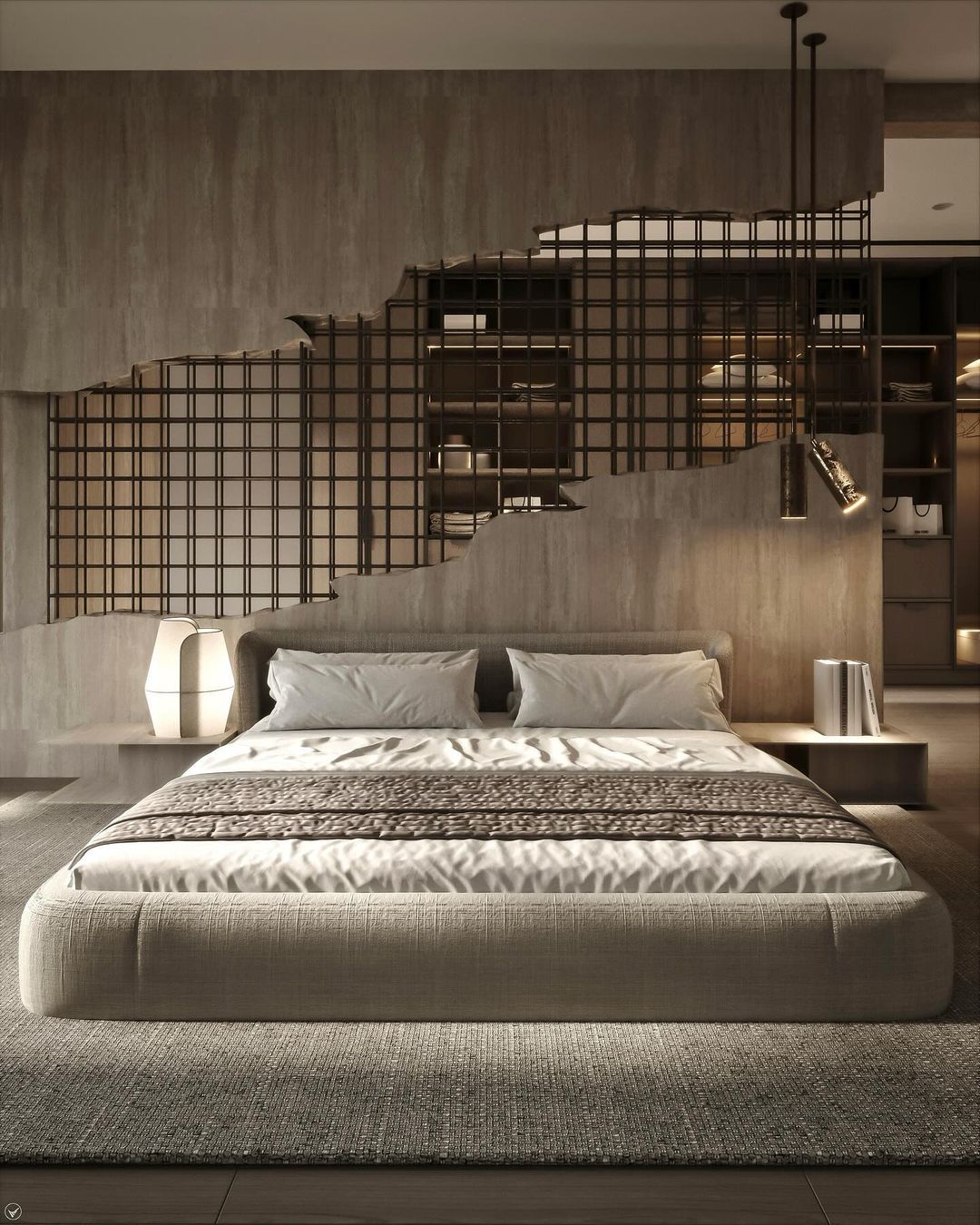 Modern bedroom with a minimalist design