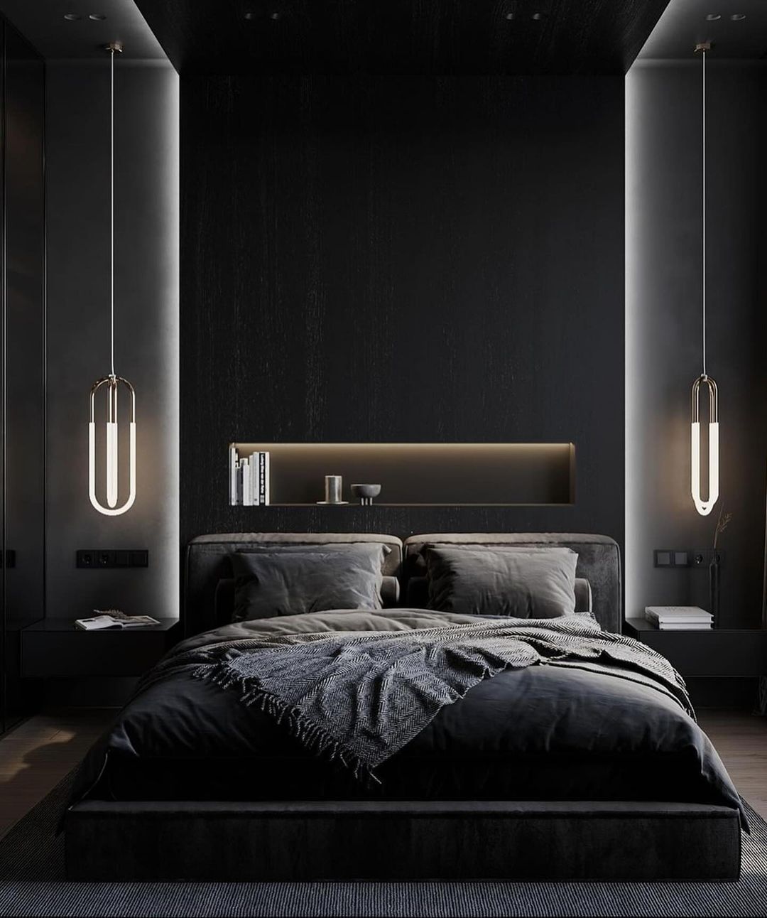 Modern Black Bedroom