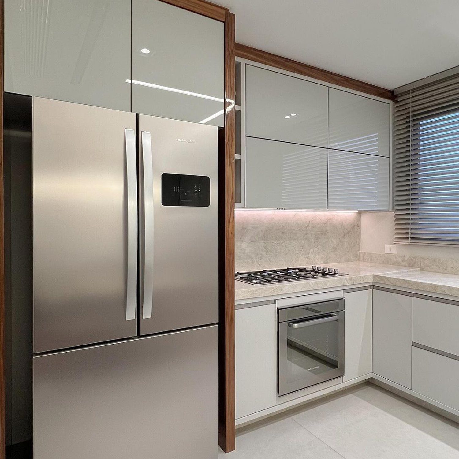 Modern minimalist kitchen with sleek finishes