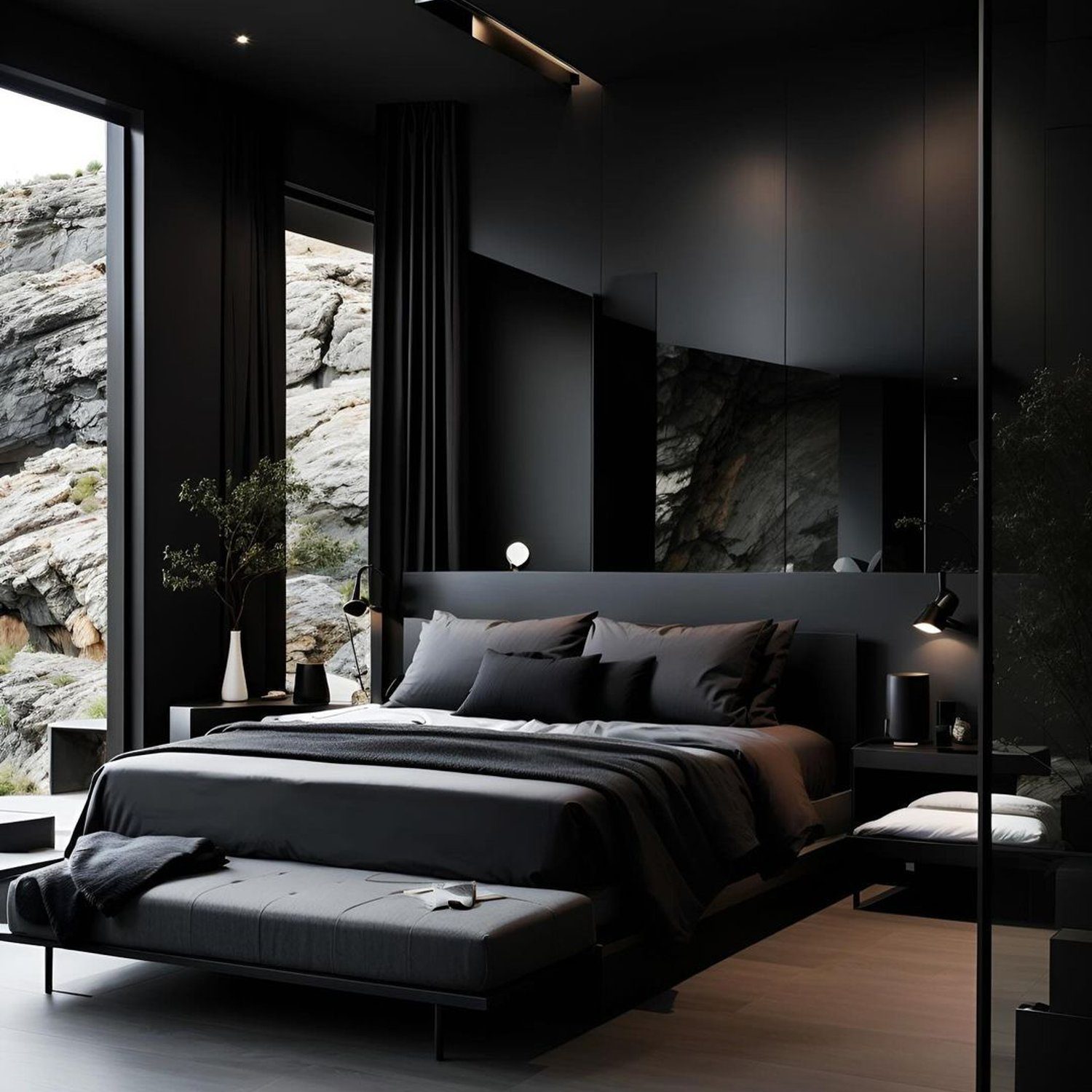 Modern Bedroom with View