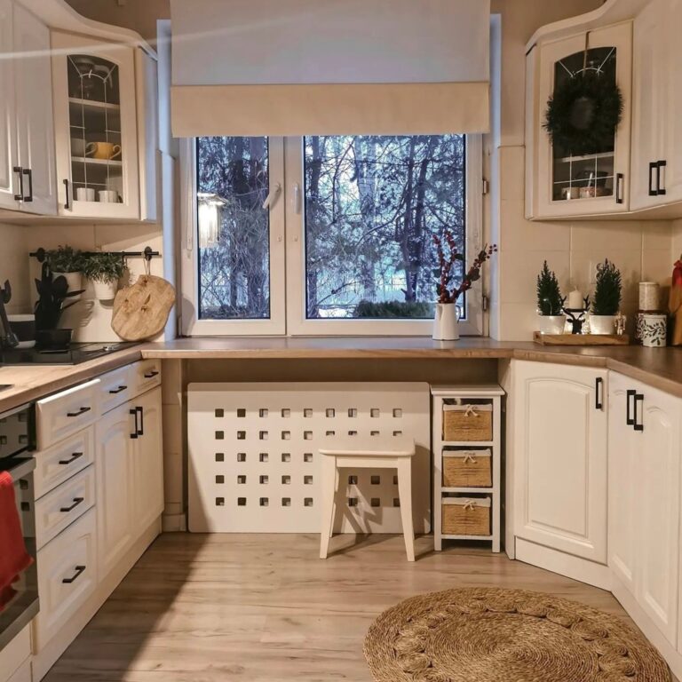 Cozy kitchen with a picturesque window view