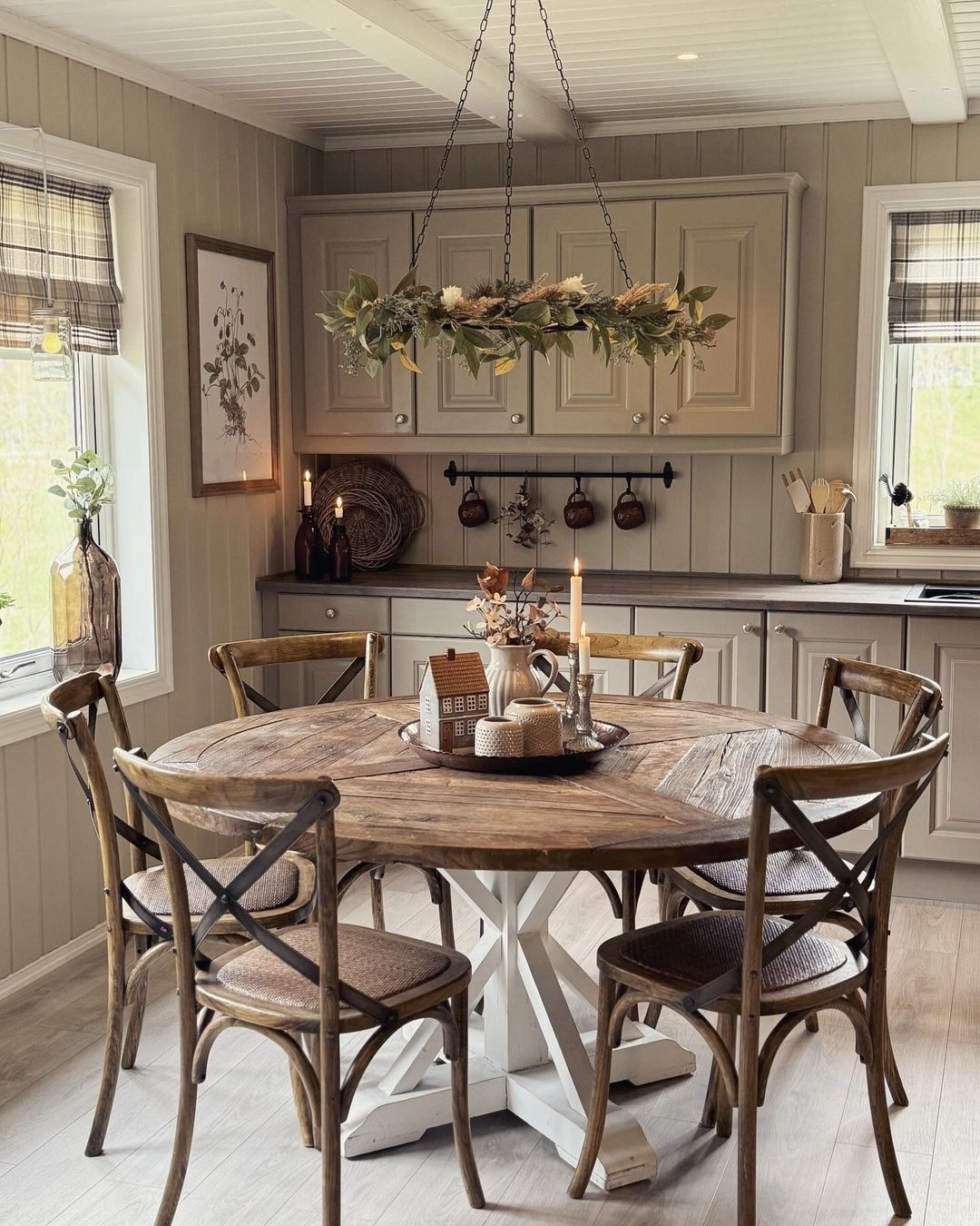 Cozy and rustic kitchen interior